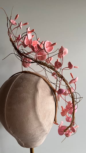 Image of Pale pink trailing headpiece    SOLD