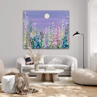 Image 1 of Custom Size Extra Large Art - Moon Garden