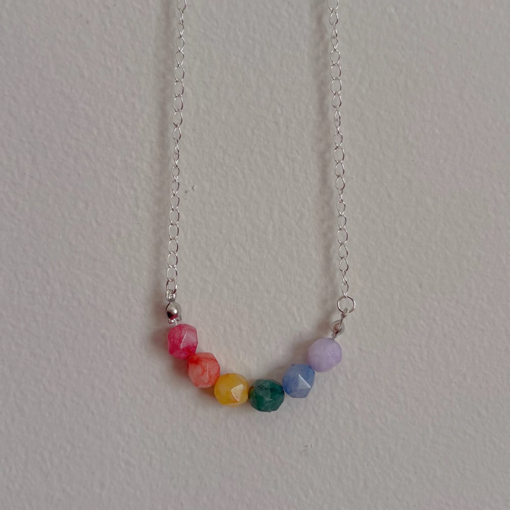 Image of simple pride necklace 