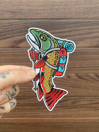 Backpacker Brook Trout Sticker