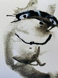 Image 2 of Little Raccoon A Fine Art Print 6”x 6”