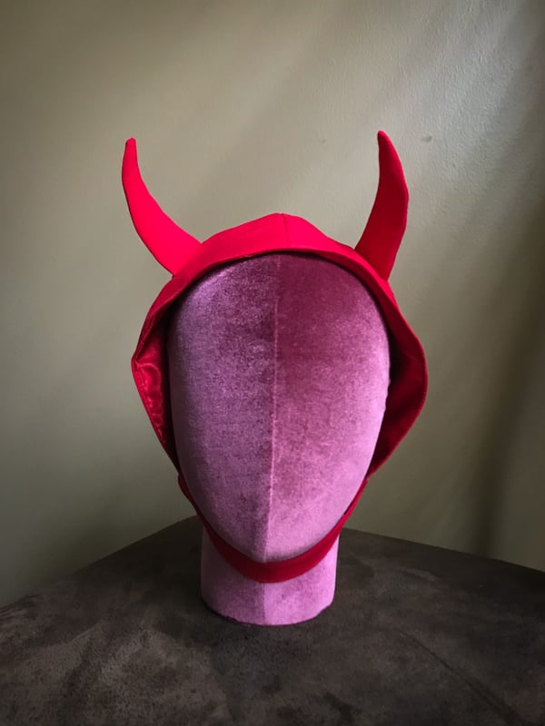 Image of Horned Diablo Retro Style Helmet Cap