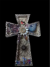 Image 2 of Med Sized Blinged up Crosses