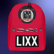 Image of LIXX - Richard Thomas - Deus Crux Records - All-Over RED Backpack