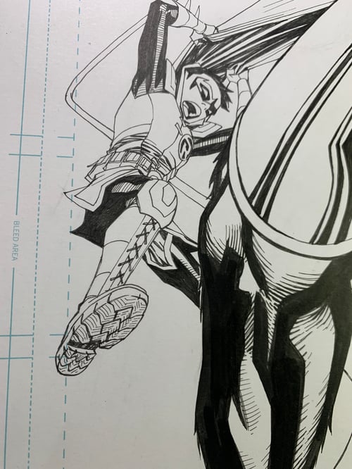 Image of MONKEY PRINCE #4 cover original art