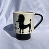 B/W Poodle Ceramic Mug