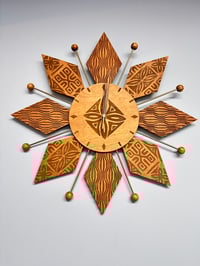 Image 2 of Tiki Starburst Clock