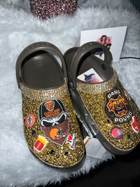 Image 1 of Cleveland browns #1 fan crocs