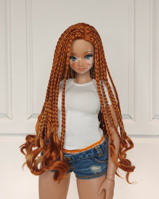 Natural Red Mermaid Braids