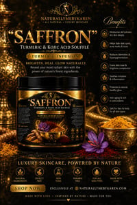 Image 1 of “SAFFRON” TURMERIC & KOJIC ACID LOTION 