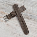 Italian Calf Strap / 40's Style - Antique Olive Brown