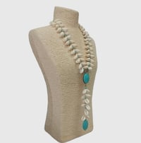 Image 2 of Shell Blue Boho Long Necklace