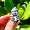 White Buffalo turquoise ring size 8