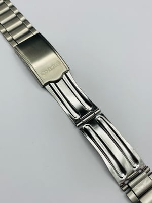 Image of Rare 1980's heavy duty Sieko stainless steel watch strap,New Old Stock,mint,9.5mm/22mm