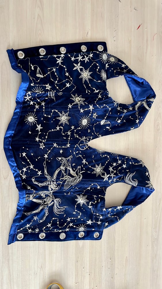 The V neck Midnight corset Handmade Top