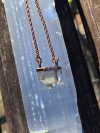 Image 1 of Electroformed carved included Quartz necklace