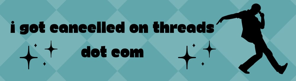 Image of Cancelled Bumper Sticker 10x3