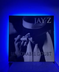 Image 4 of Jay-Z – “Reasonable Doubt” (3D Resin Album Art Panel, 24x24, Backlit)