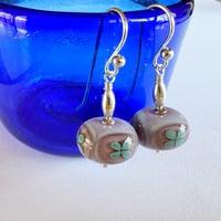 Image 1 of Folk Flower Earring - Pastel Pink