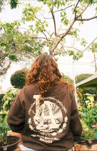 Image 2 of Cafe con Crema Para el Mundo Brown Crew Neck