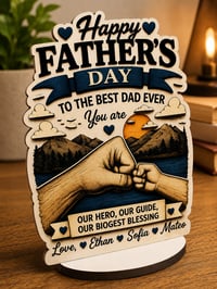 Image 2 of Our Hero Personalized Father’s Day Decor