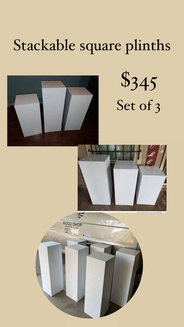 Image of Stackable square plinths
