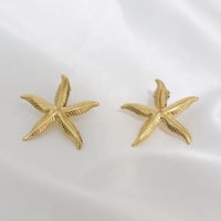 Image 1 of Starfish Statement Earrings 