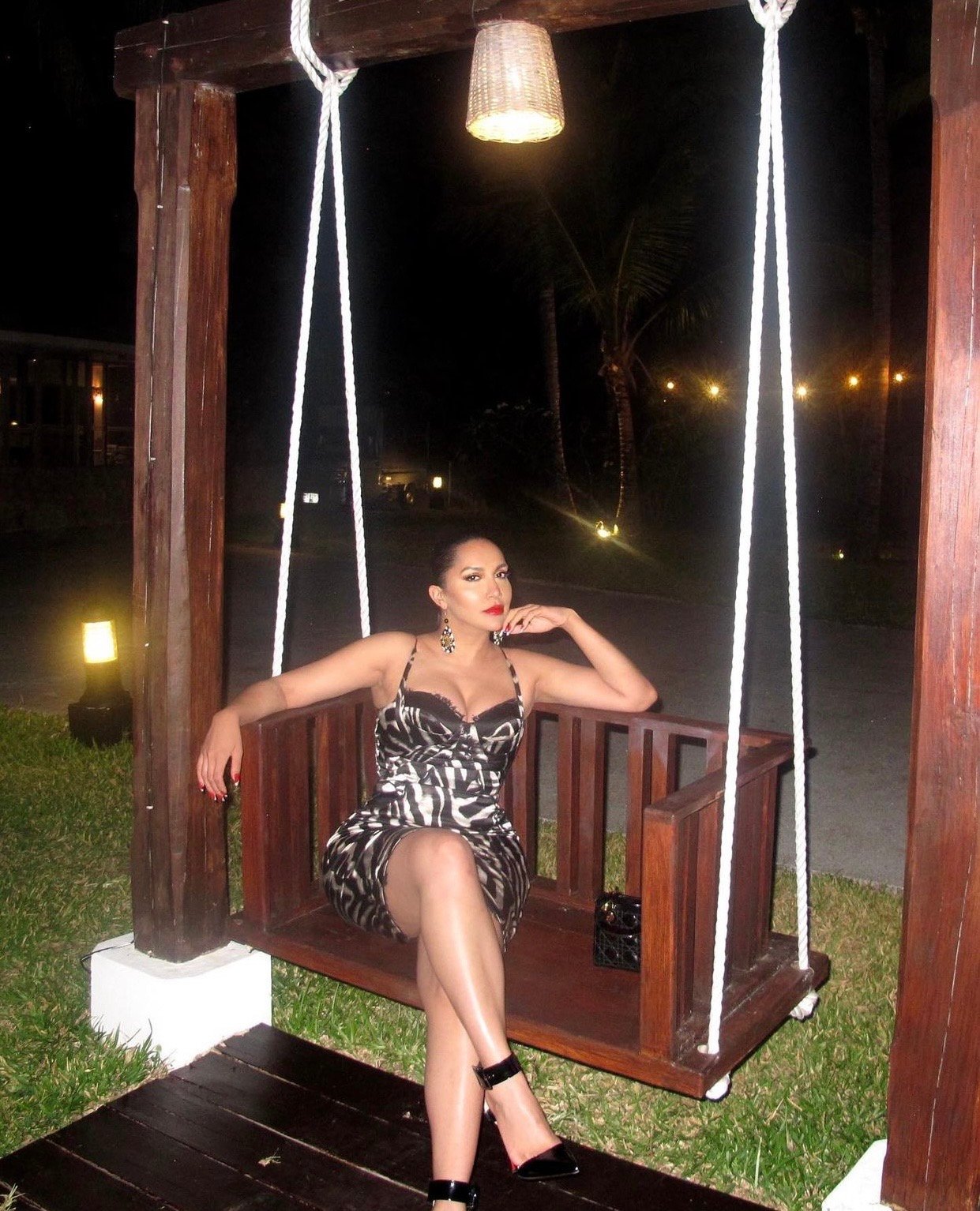 Image of CORSETED ZEBRA PRINT SILKY MIDI DRESS (MEDIUM)