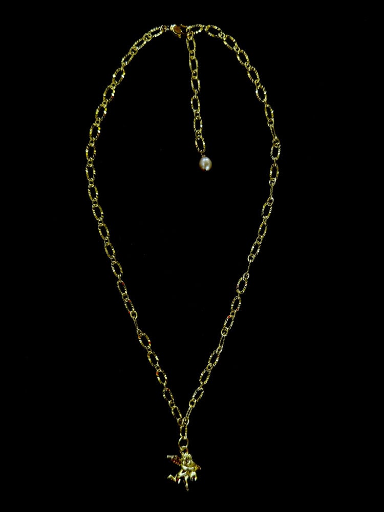 Image of Baby cherub necklace 