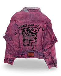 Image 2 of VTG SUNFADED DYED LEVIS JACKET (L)