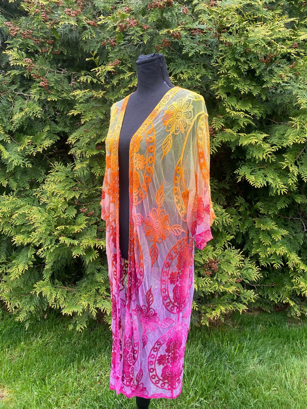 Image of Sunset Lace Kimono (L-XL) 