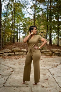 Image 1 of Classy V-neck Jumpsuit 