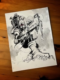 Image of Mr. Freeze Original Ink Drawing