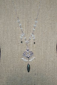 Image 2 of Exquisite Beaded Necklace with Marquis focal