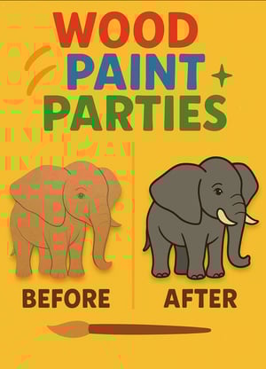 Paint Party Cutouts 