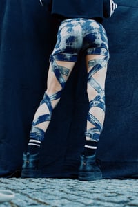 Image 2 of YARA shorts, purple abstract