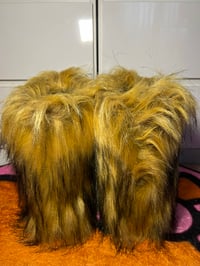 Image 3 of Brown Faux Imitation Fur Y2K Yeti Baddie Snow Boots