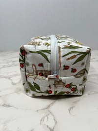 Image 4 of Handmade Strawberry Field Boxy Pouch
