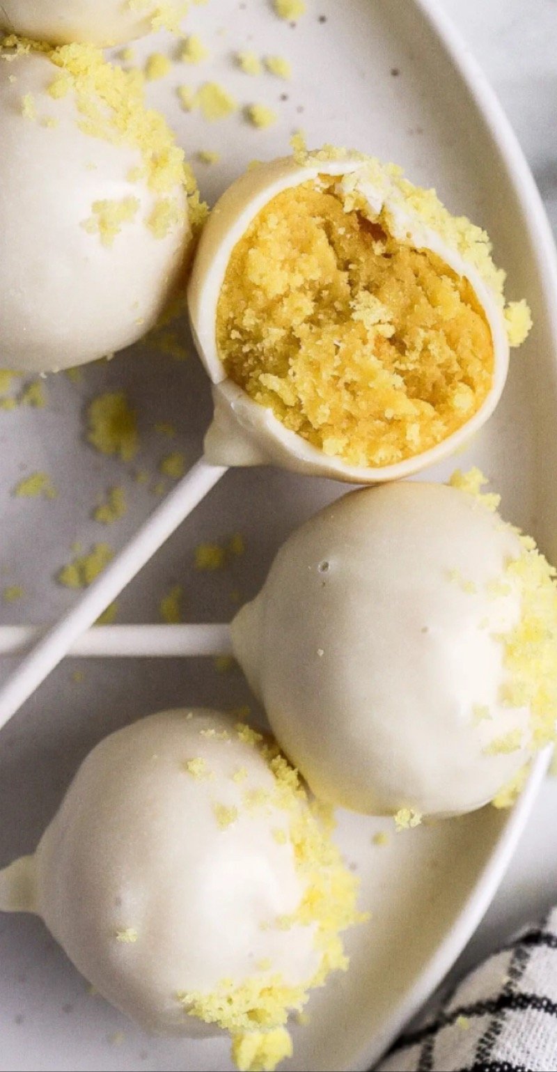 Lemon Cake Pops DND Good Eats