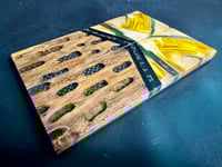 Image 3 of Mammoth Tusk & Cholla Cactus Segmented Knife Scales 