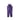 S/M Cotton Blend Knit Pocket Jumpsuit in Purple Haze Ice Dye