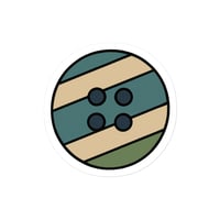 Image 5 of Die-cut sticker stripe button 