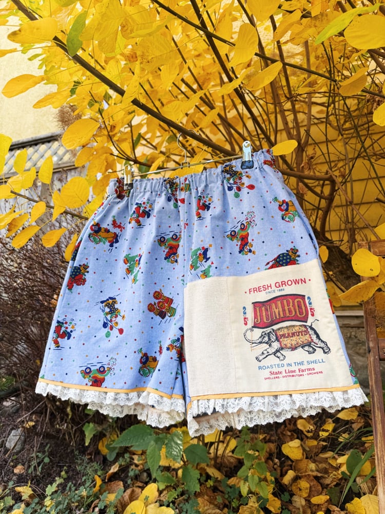 Image of High Waisted Ruffle Shorts — Jumbo