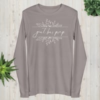 Image 1 of Cursive Women's Long Sleeve Tee (Multiple Colors)