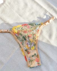 Image 3 of Bloom Bra Set in Beige