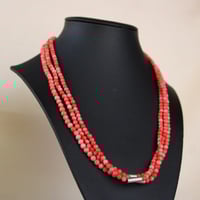 Image 3 of 3 Strand Coral Necklace