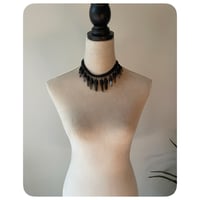 Image 3 of The Empress Necklace - Smokey Quartz and Black Leather