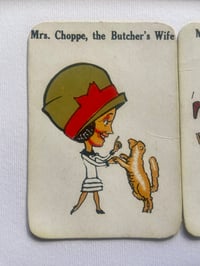 Image 14 of Mr and Mrs, couples cards, from the 'Old Maid' card game c1920s, framed vintage cards