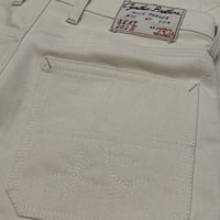 Image 4 of no.232A  35x32  14oz cone mills nat./undyed denim