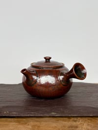Image 1 of Kyusu in kaki iron red glaze - 190ml